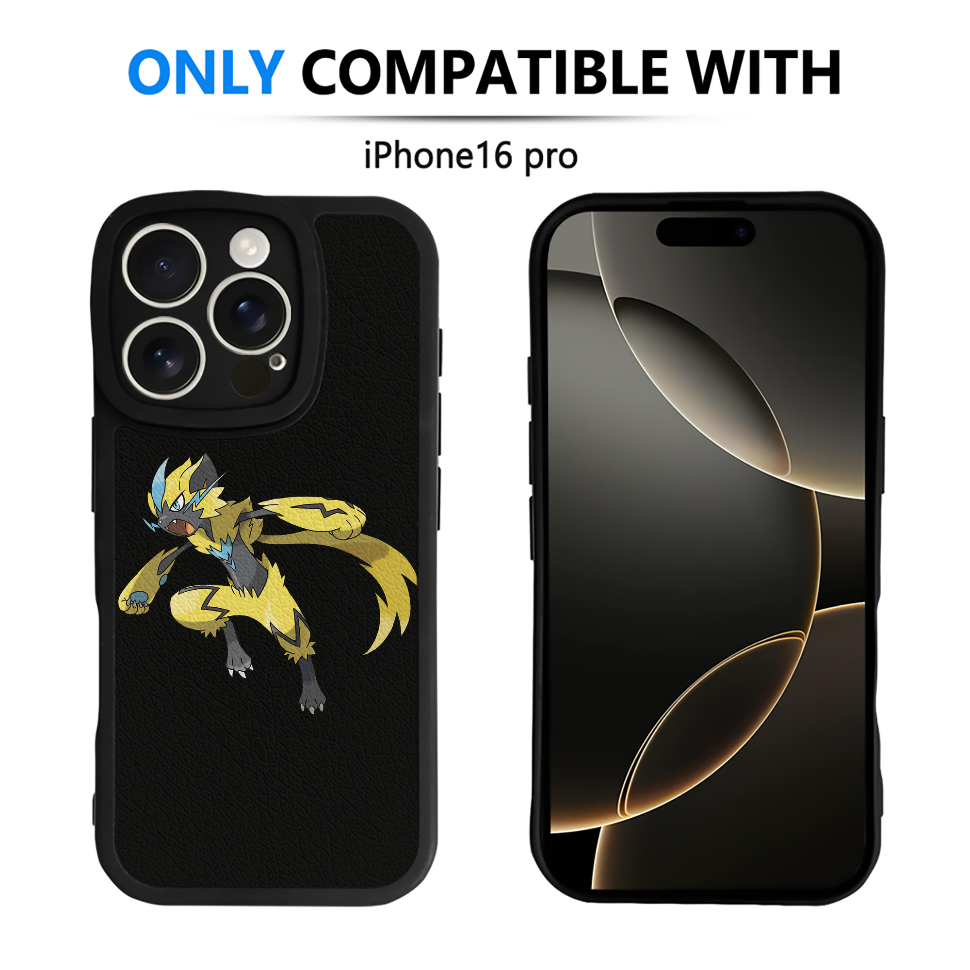 （画像用） ポケットモンスター Pokémon 【iPhone 16シリーズ対応】シリコンスマホケース（レザー調） 材質：シリコン